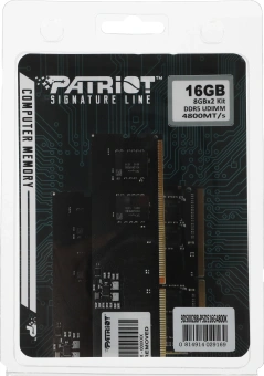 Память DDR5 2x8GB 4800MHz Patriot PSD516G4800K Signature RTL Gaming PC5-38400 CL40 DIMM 288-pin 1.1В Ret - купить недорого с доставкой в интернет-магазине