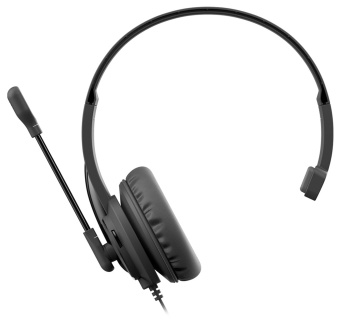 Наушники с микрофоном A4Tech HU-11 черный 2м накладные USB оголовье - купить недорого с доставкой в интернет-магазине