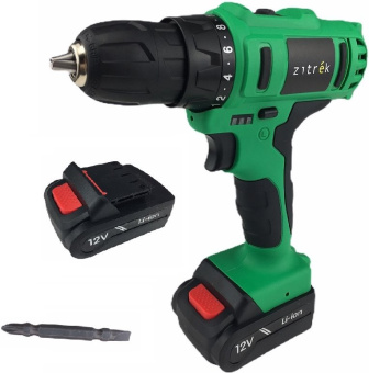 Дрель-шуруповерт Zitrek Greenpower 12-Li аккум. патрон:быстрозажимной (кейс в комплекте) (063-4074) - купить недорого с доставкой в интернет-магазине
