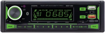 Автомагнитола Digma MCP-450 1DIN 2x45Вт v5.0 USB 2.0 AUX 4 ПДУ - купить недорого с доставкой в интернет-магазине