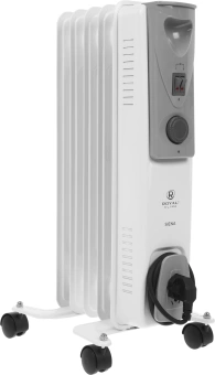 Радиатор масляный Royal Clima Siena ROR-S5-1000M 1000Вт белый/серый - купить недорого с доставкой в интернет-магазине