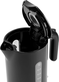 Чайник электрический Polaris PWK 1803C 1.8л. 2200Вт черный корпус: пластик - купить недорого с доставкой в интернет-магазине
