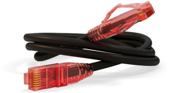Патч-корд Hyperline PC-LPM-UTP-RJ45-RJ45-C5e-10M-LSZH-BK UTP RJ-45 вил.-вилка RJ-45 кат.5E 10м черный LSZH 24AWG - купить недорого с доставкой в интернет-магазине