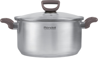Кастрюля Rondell Fest RDS-1323 4.8л. d=24см (с крышкой) стальной - купить недорого с доставкой в интернет-магазине