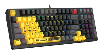 Клавиатура A4Tech S98 механическая желтый USB for gamer LED (SPORTS LIME) кабель 1.8м - купить недорого с доставкой в интернет-магазине