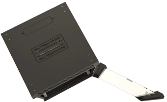 Шкаф коммутационный Hyperline (TWB-2766-GP-RAL9004) настенный 27U 600x600мм пер.дв.стекл 2 бок.пан. 60кг черный 49.9кг 1304мм - купить недорого с доставкой в интернет-магазине
