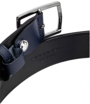 Ремень мужской Piquadro Modus CU6744MOS/BLU 125х3.5см синий натур.кожа - купить недорого с доставкой в интернет-магазине