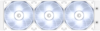 Система водяного охлаждения ID-Cooling Dashflow 360 Basic одноцветная Soc-AM5/AM4/1151/1200/2066/1700 белый 4-pin 15.2-35.2dB Al+Cu 350W Ret (DASHFLOW 360 BASIC WHITE) - купить недорого с доставкой в интернет-магазине