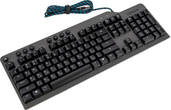Клавиатура Lenovo Legion K500 RGB механическая черный USB Multimedia for gamer LED (подставка для запястий) - купить недорого с доставкой в интернет-магазине