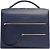 Деловая сумка женская Piquadro Patricia CA4098W140/BLU с отделением для ноутбука 14" синяя натур.кожа
