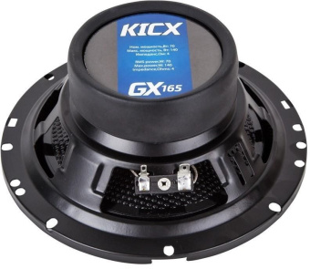 Колонки автомобильные Kicx GX-165 140Вт 92дБ 4Ом 16.5см (6 1/2дюйм) (ком.:2кол.) коаксиальные трехполосные - купить недорого с доставкой в интернет-магазине
