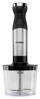 Блендер погружной Hyundai HYB-H3824 800Вт серебристый/черный - купить недорого с доставкой в интернет-магазине