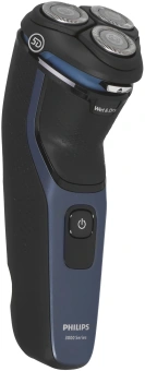 Бритва роторная Philips Series 3000 S3144/00 реж.эл.:3 питан.:аккум. черный/синий - купить недорого с доставкой в интернет-магазине