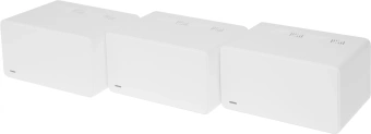 Бесшовный Mesh роутер Mercusys Halo H90X(3-pack) AX6000 10/100/1000BASE-TX белый (упак.:3шт) - купить недорого с доставкой в интернет-магазине