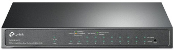 Коммутатор TP-Link TL-SG1210MPE (L2) 10x1Гбит/с 1xКомбо(1000BASE-T/SFP) 8PoE+ 123W настраиваемый - купить недорого с доставкой в интернет-магазине