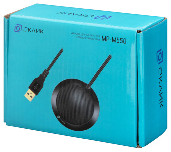 Микрофон проводной Оклик MP-M550 2м черный - купить недорого с доставкой в интернет-магазине