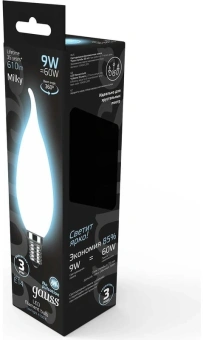 Лампа светодиодная Gauss Filament 104201209 9Вт цок.:E14 (упак.:1шт) - купить недорого с доставкой в интернет-магазине