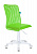 Кресло детское Бюрократ KD-9 салатовый TW-03А TW-18 сетка/ткань крестов. пластик пластик белый
