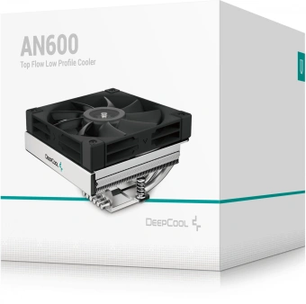 Устройство охлаждения(кулер) Deepcool AN600 Soc-AM5/AM4/1200/1700/1851 серебристый/черный 4-pin 18-24.4dB Al 180W 628gr Ret (R-AN600-BKNNMN-G) - купить недорого с доставкой в интернет-магазине