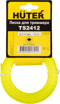 Леска для садовых триммеров Huter TS2412 d=2.4мм L=12м для GGT-800S(T)/1000S(T)/1300S(T)/1500S(T) (71/2/13) - купить недорого с доставкой в интернет-магазине