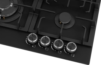 Газовая варочная поверхность Weissgauff HGG 641 BV Nano черный - купить недорого с доставкой в интернет-магазине