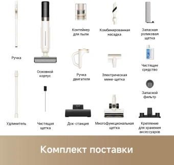 Пылесос моющий Trouver K30 Mix 300Вт белый - купить недорого с доставкой в интернет-магазине