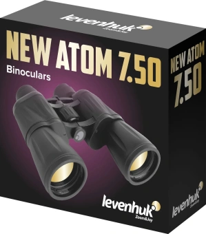 Бинокль Levenhuk 7-7x 50мм Atom черный (84619) - купить недорого с доставкой в интернет-магазине