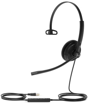 Гарнитура проводная Yealink UH34 Lite Mono UC черный - купить недорого с доставкой в интернет-магазине