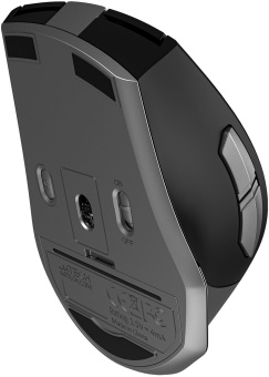 Мышь A4Tech Fstyler FB35S серый/черный оптическая 2000dpi беспров. BT/Radio USB для ноутбука 5but (FB35S USB SMOKY GREY) - купить недорого с доставкой в интернет-магазине