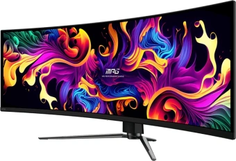 Монитор MSI 49" MPG 491CQPX QD-OLED черный QD OLED LED 32:9 HDMI матовая HAS Piv 250cd 178гр/178гр 5120x1440 240Hz DP DQ USB 10.6кг - купить недорого с доставкой в интернет-магазине