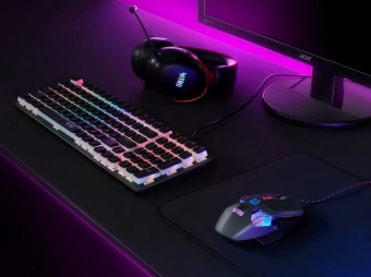 Мышь Acer Nitro OMW302 черный оптическая 7200dpi USB 7but (ZL.MCECC.025) - купить недорого с доставкой в интернет-магазине
