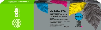 Картридж струйный Cactus CS-L0S30YC 976YC пурпурный (245мл) для HP PageWide P55250dw/P57750dw - купить недорого с доставкой в интернет-магазине