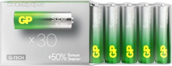 Батарея GP Super Alkaline 15AA21-2CRSWC30 AA (30шт) - купить недорого с доставкой в интернет-магазине