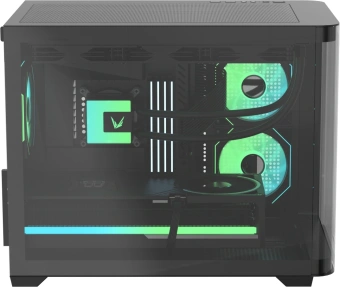 Корпус Formula Crystal U2M Floe черный без БП mATX 1xUSB3.0 1xUSB3.1 audio bott PSU - купить недорого с доставкой в интернет-магазине