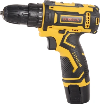 Дрель-шуруповерт Eurolux ДА-12/2Li аккум. патрон:быстрозажимной (кейс в комплекте) (72/14/38) - купить недорого с доставкой в интернет-магазине