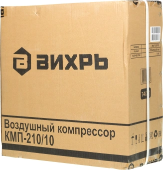 Компрессор поршневой Вихрь КМП-210/10 масляный 210л/мин 10л 1600Вт оранжевый/черный - купить недорого с доставкой в интернет-магазине