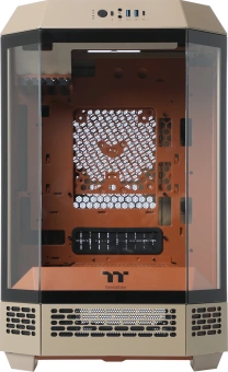 Корпус Thermaltake The Tower 300 Gravel Send коричневый без БП mATX 8x120mm 6x140mm 2xUSB3.0 audio bott PSU - купить недорого с доставкой в интернет-магазине