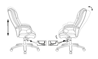Кресло руководителя Бюрократ T-9925SL черный кожа крестов. металл хром - купить недорого с доставкой в интернет-магазине