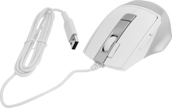 Мышь A4Tech Fstyler FM45S Air белый/серебристый оптическая 2400dpi silent USB 7but (FM45S AIR USB (SILVER WHITE)) - купить недорого с доставкой в интернет-магазине