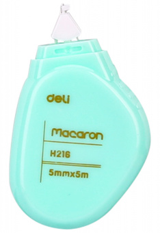 Лента коррект. Deli Macaron EH21606 5мх5мм ассорти корпус белый туба - купить недорого с доставкой в интернет-магазине