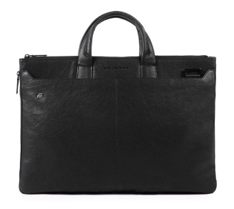 Сумка Piquadro Black Square CA4598B3/N с отделением для ноутбука 17.3" черная натур.кожа - купить недорого с доставкой в интернет-магазине