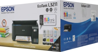 МФУ струйный Epson EcoTank L3211 (C11CJ68406) A4 черный - купить недорого с доставкой в интернет-магазине