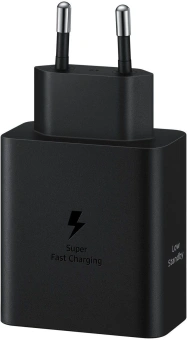 Сетевое зар./устр. Samsung EP-T5020 50W 3A (PD) 2xUSB type-C для Samsung черный (EP-T5020XBEGEU) - купить недорого с доставкой в интернет-магазине
