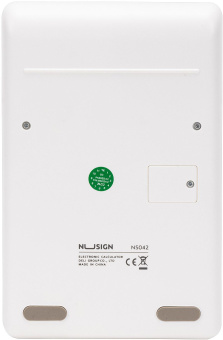 Калькулятор настольный Deli Nusign ENS042WHITE белый 12-разр. - купить недорого с доставкой в интернет-магазине