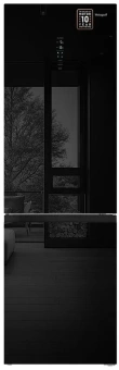Холодильник Weissgauff WRK 2000 Total NoFrost Inverter Black Glass 2-хкамерн. черный инвертер - купить недорого с доставкой в интернет-магазине