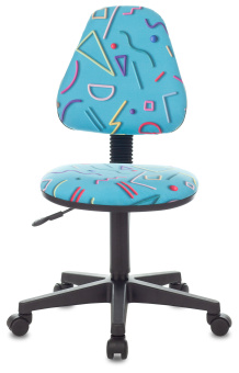 Кресло детское Бюрократ KD-4 голубой Sticks 06 крестов. пластик - купить недорого с доставкой в интернет-магазине