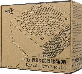 Блок питания Aerocool ATX 450W VX PLUS 450W (20+4pin) 120mm fan 2xSATA RTL - купить недорого с доставкой в интернет-магазине