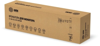 Кронштейн для мониторов Cactus CS-VM-D32-BK черный 17"-32" макс.9кг настольный поворот и наклон - купить недорого с доставкой в интернет-магазине