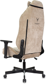 Кресло игровое Knight N1 Fabric бежевый Light-21 с подголов. крестов. металл - купить недорого с доставкой в интернет-магазине