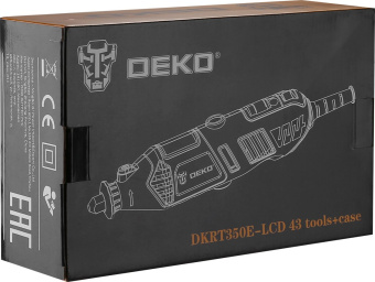 Гравер Deko DKRT350E-LCD 350Вт насадок:43 кейс - купить недорого с доставкой в интернет-магазине